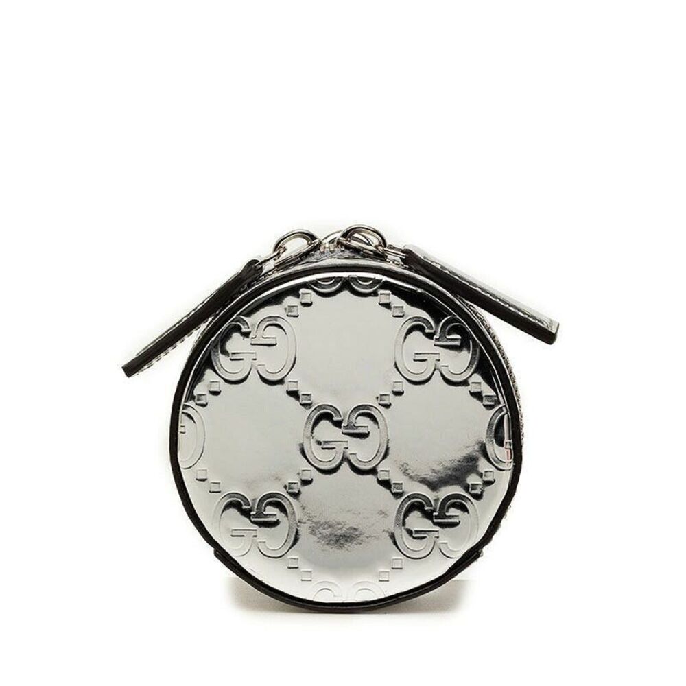 Gucci GG Metallic Patent Leather Pouch Charm